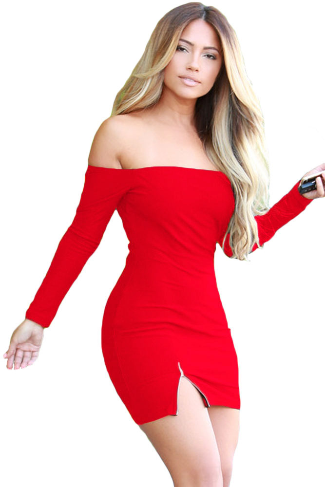 Красное Облегающее Платье