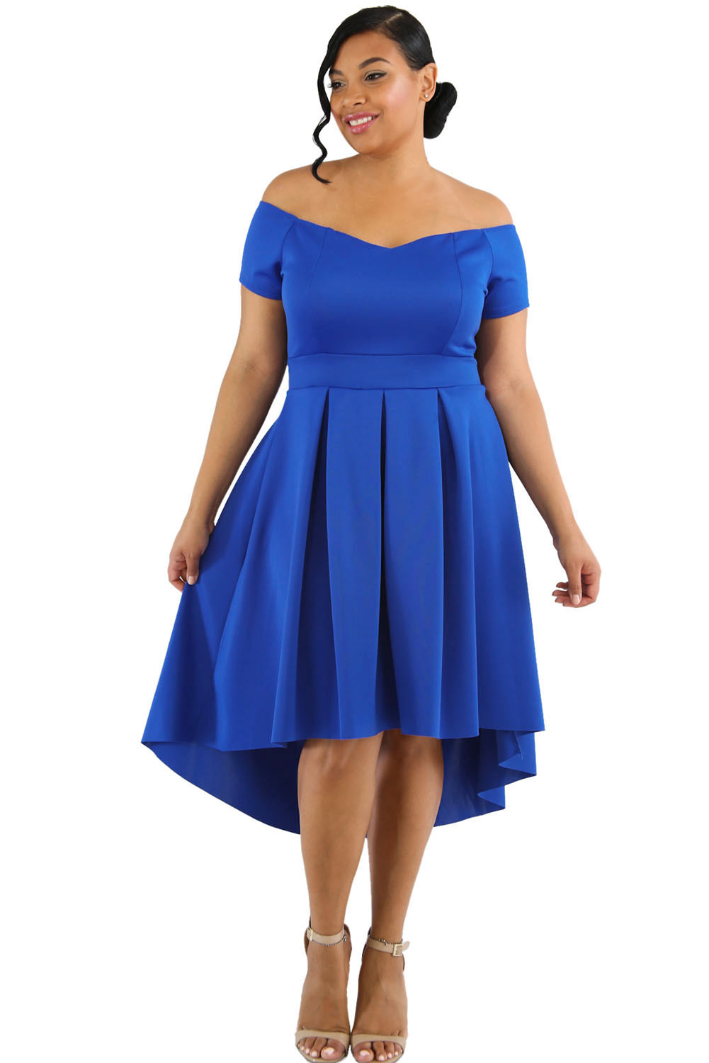 Голубое Платье Для Полной Женщины